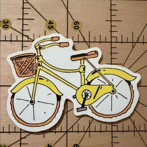 💜13/$13 +Bundle Sticker Sale | Yellow Bike Bicycle 80’s Life Waterproof Sticker